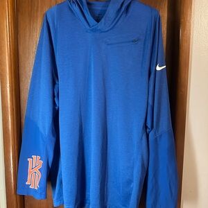Nike Kyrie Irving Royal Blue Hoodie with Orange Accents